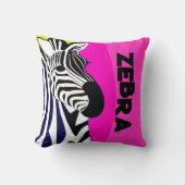 Psychedelische Zebra op kinderkamer Kussen (Voorkant)