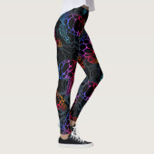 Psychedelische Zee Schildpad: Boho Ocean Leggings (Rechts)