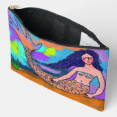 Psychedelische Zeemeermin Abstract schilderij Etui (Open)