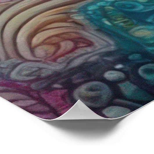 psychedelische zeester poster (Hoek)