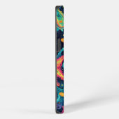 Psychedelische zeesterren en kosmische golven iPhone hoesje (Rechterkant)