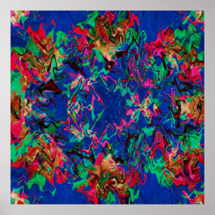 Psychedelische zeewier .... poster