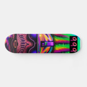 psychedelische zombie 999 skateboard (Horizontaal)