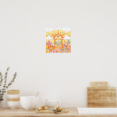 Psychedelische Zomer Droom Poster (Keuken)