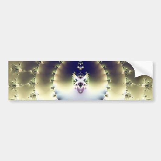 Psychedelische Zon Bumpersticker (Voorkant)