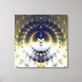 Psychedelische Zon Canvas Afdruk