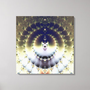 Psychedelische Zon Canvas Afdruk