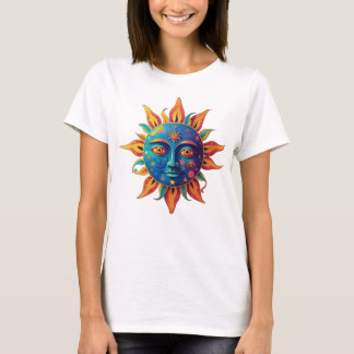 Psychedelische zon - t-shirt