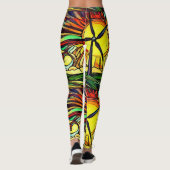 Psychedelische zonne- en windenergie leggings (Achterkant)
