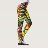 Psychedelische zonne- en windenergie leggings (Rechts)