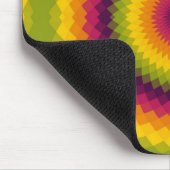 Psychedelische zonnebrand muismat (Hoek)