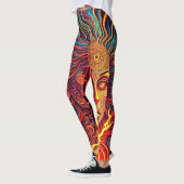 Psychedelische zonnegodin Leggings (Links)