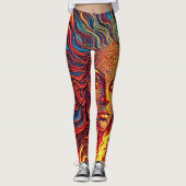 Psychedelische zonnegodin Leggings (Voorkant)