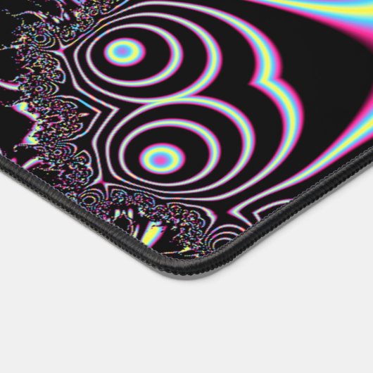 Psychedelische Zuurreis Fractal Abstracte Digitale Bureaumat (Hoek)