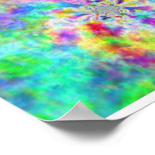 Psychédélisme en couleurs poster (Hoek)