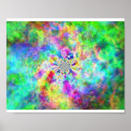 Psychédélisme en couleurs poster (Voorkant)