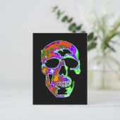 Psychedellic Skull Briefkaart (Staand voorkant)