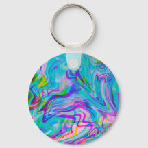 Psychedische Kleurrijke Abstracte Patroon Blauw