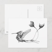 Psychedlic Bird Tattoo Briefkaart (Voorkant / Achterkant)