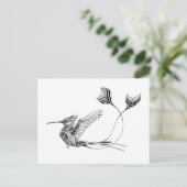 Psychedlic Bird Tattoo Briefkaart (Staand voorkant)