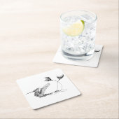 Psychedlic Bird Tattoo Kartonnen Onderzetters (Insitu)