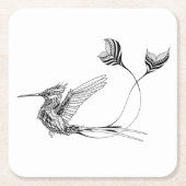 Psychedlic Bird Tattoo Kartonnen Onderzetters (Voorkant)