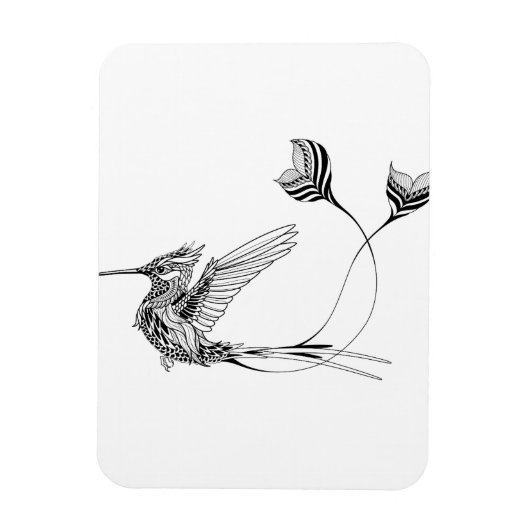 Psychedlic Bird Tattoo Magneet (Verticaal)