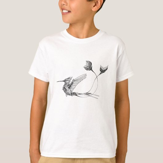 Psychedlic Bird Tattoo T-shirt (Voorkant)