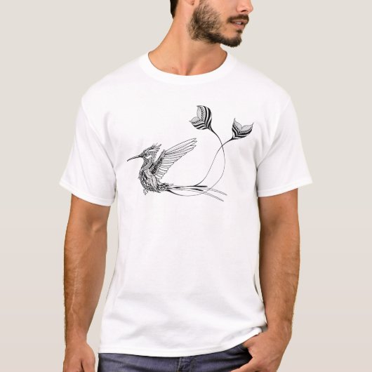 Psychedlic Bird Tattoo T-shirt (Voorkant)