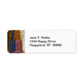 Psychedlic NYC: Chrysler Building Top Closeup #1 Etiket (Voorkant)