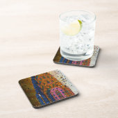 Psychedolische NYC: Chrysler Building Top Closeup  Bier Onderzetter (Rechterzijde)