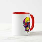 Psychemische crisis met flashy kleuren. mok (Voorkant rechts)