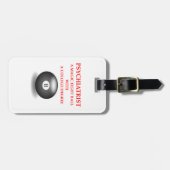 psychiater bagagelabel (Voorkant horizontaal)