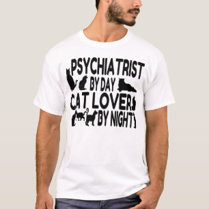 Psychiater Cat Lover T-shirt