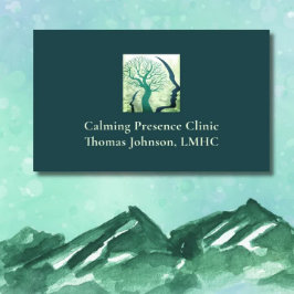 Psychiater Forest Green Head in Mind Tree of Life Visitekaartje