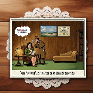 Psychiater Kantoor Humor Cartoonsansichtkaart Briefkaart