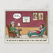 Psychiater Kantoor Humor Strip Briefkaart (Voorkant)