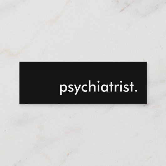 psychiater. mini visitekaartje (Voorkant)