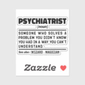 Psychiater Noun Psychiatrie Student Afstuderen Sticker (Vel)
