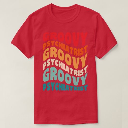 Psychiater Retro 60s 70s 80s Vibes T-shirt (Design voorkant)