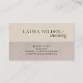 Psychiater therapeut geïllustreerde vlinder visitekaartje (Achterkant)