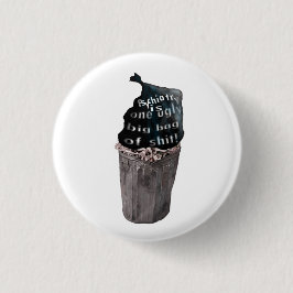 Psychiatrie in de vuilnisbak ronde button 3,2 cm