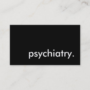 psychiatrie. visitekaartje
