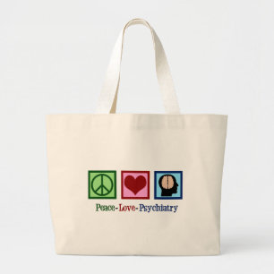 Psychiatriet Vredesliefdesdenken Grote Tote Bag
