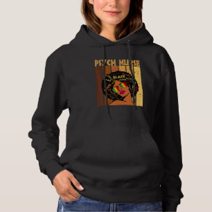 Psychiatrisch verpleegkundige Afro Afrikaans Ameri Hoodie