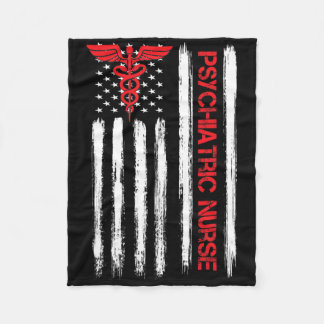 Psychiatrisch verpleegkundige Amerikaanse vlag Rn  Fleece Deken