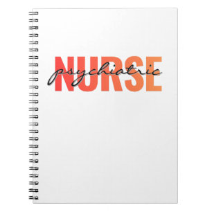 Psychiatrisch Verpleegkundige Moderne Typografie Notitieboek