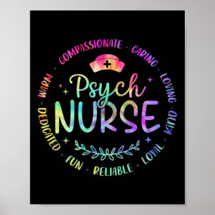 Psychiatrisch verpleegkundige RN Psychisch Stropda Poster