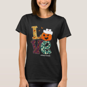 Psychiatrisch Verpleegster Halloween Enge Pompoen T-shirt