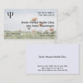 Psychiatrisch Visitekaartje voor geestelijke gezon (Voorkant / Achterkant)